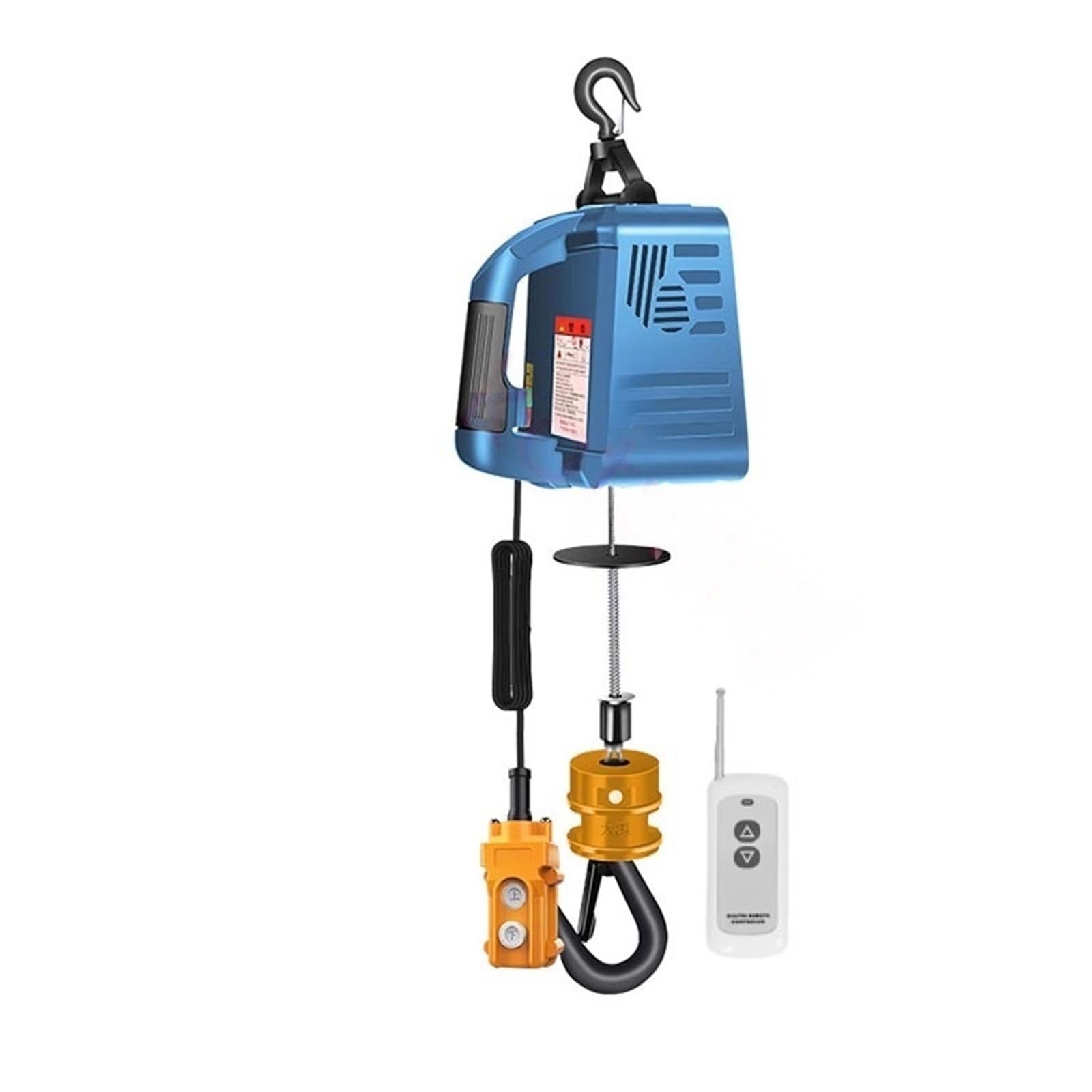 Elektro-Seilzug 220V/110V 500KG Last Tragbare Elektrische Winde Traktion Hoist Kleine Kran Hause Dekoration Hebe Werkzeug(REMOTE CONTROL 500KG 22OV)