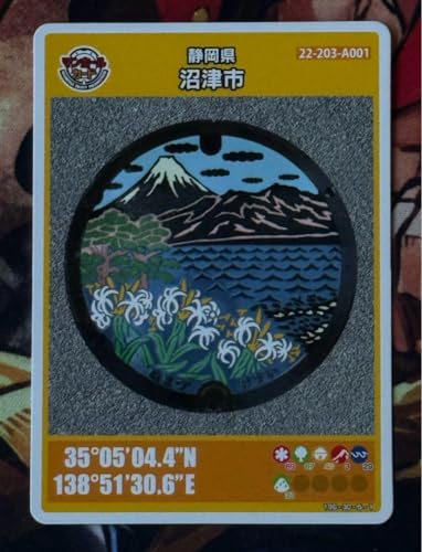 マンホールカード★静岡県沼津市 A ★ はまゆう 千本松原 富士山