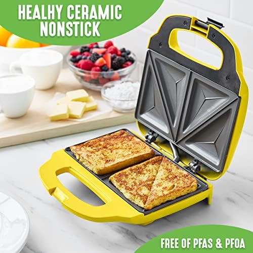 GreenLife Pro Electric Panini Press Grill and Sandwich Maker, Healthy