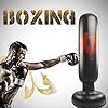 Kids-Inflatable-Punch-Bag-with-Stand-Durable-Thickened-Free-Standing-Boxing-Target-Bag-KidAdult-Tumbler-Sandbag-with-Bounce-63-Kickboxing-Training-Equipment-for-Decompression-Fitnesswith-Pump Kids Inflatable Punching Bag, 63 Inch Ninja Free Standing Boxing Bag, Immediate Bounce Back, Training Equipment for Relieve Fitness Karate Taekwondo Kickboxing MMA for Child & Adult(Pump Included)