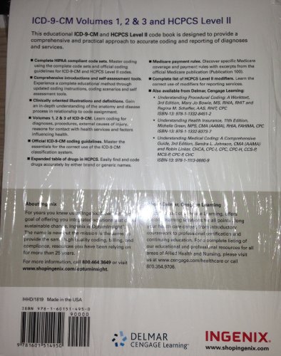 2012 Educational ICD-9-CM, Volume 1, 2, 3 and H... 1601514956 Book Cover