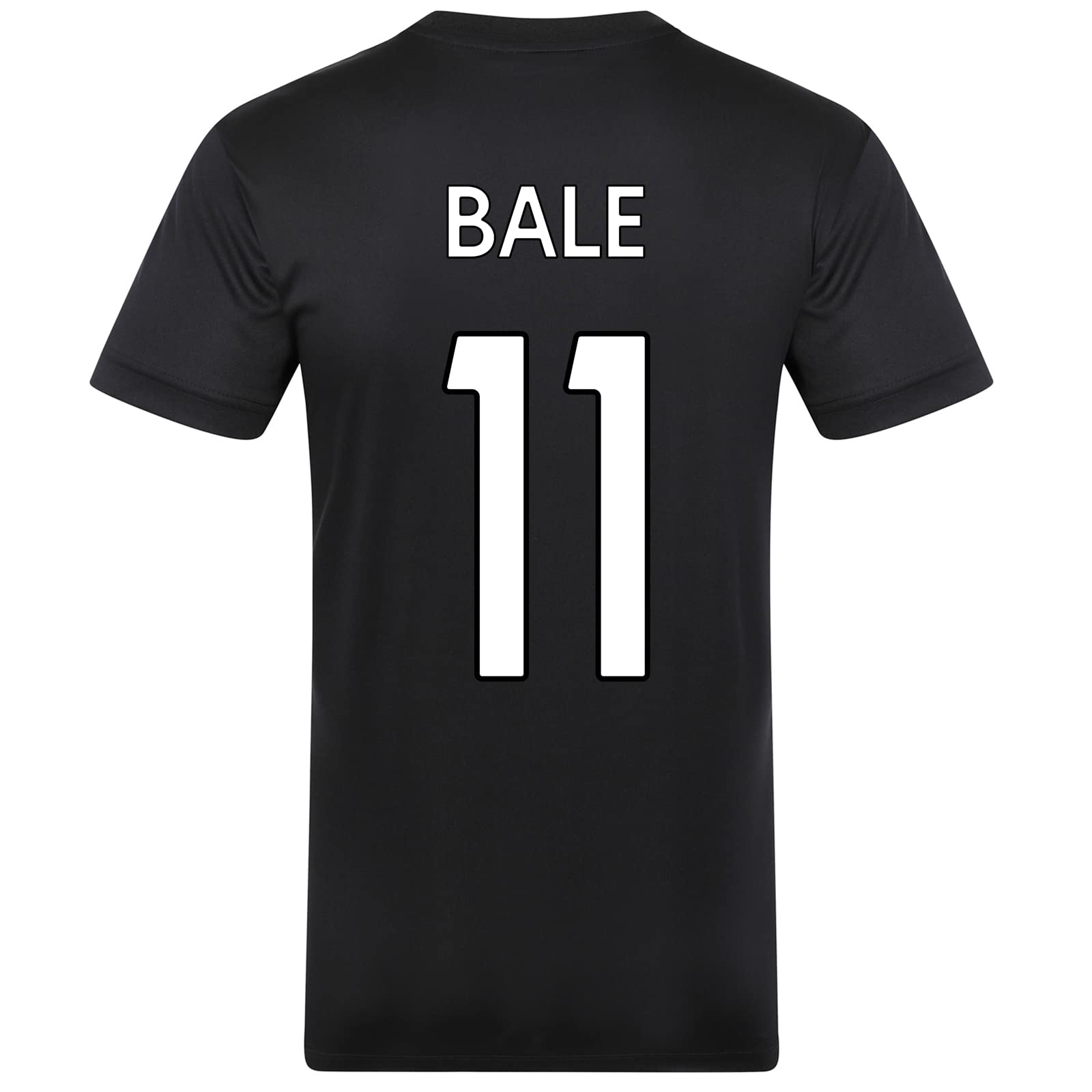 Wales Cymru FAW Official Gift Mens Bale 11 Poly T-Shirt Black 3XL