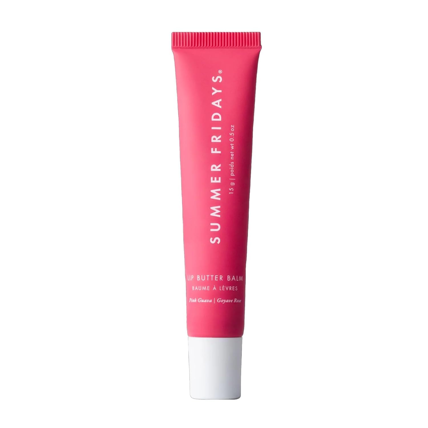 Lip Butter Balm Pink Guava, Vegan Moisturizing Formula with Shea Butter - (Pink Guava) -Size: (15 g | 0.5 oz)
