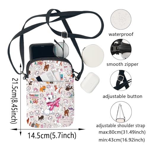 Image of KEYCHIN Marie Cat Tote Bag Cartoon Marie Fans Gifts Because I'm A Lady That's Why Shoulder Bag Marie Ladies Merchandise