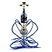 Produktbild ELEYHO Shisha Pipes Set Hookah Shisha Kopf Wasserpfeife Huka Mit 4 Rohrschläuchen, Shisha Bowl Shisha Set Komplett Mit Glaswasservasenrohre Für 4 Personen, Home Decoration Bar Raucherparty,A