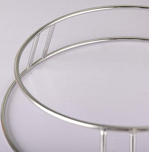 Miniatura 3 de Wok anillodoble sólido Pot RackCromo alambre de acero Wok Rack aislado Pot Mats Cookware AnilloWok accesorios