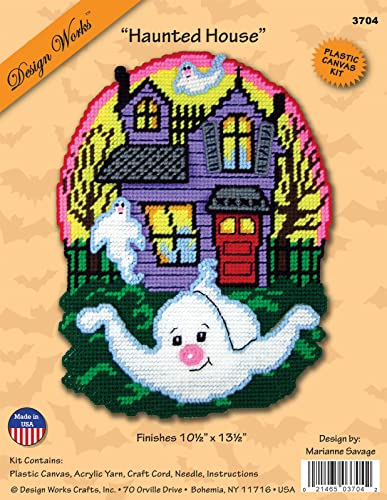 Image of Haunted House Plastic Canvas Kit