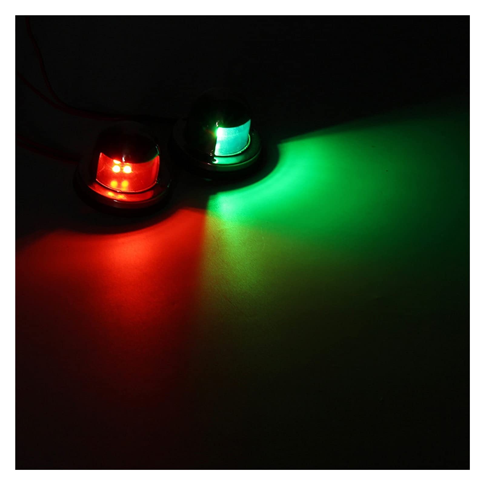 2 PZ 8 LED. Arco rosso verde navigazione marino Bow Boat Yacht Pontoon Luminoso luci di avvertimento 1 2V DC Per la navigazione e la pesca