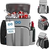 Everlasting Comfort Insulated Backpack Cooler - 54 Cans, 24 Hour Cooling, Wider Straps, Lightweight Leak Proof Liner, Portable Cooler Backpack Bag for Men Women Beach Picnic Travel Lunch Camping