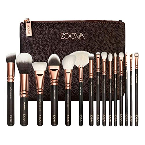 15 pièces ensemble de pinceaux de maquillage ensemble de pinceaux Rosegold ensemble de pinceaux cosmétique maquillage pinceaux de maquillage ombre à paupières visage pinceaux Kit complet pour
