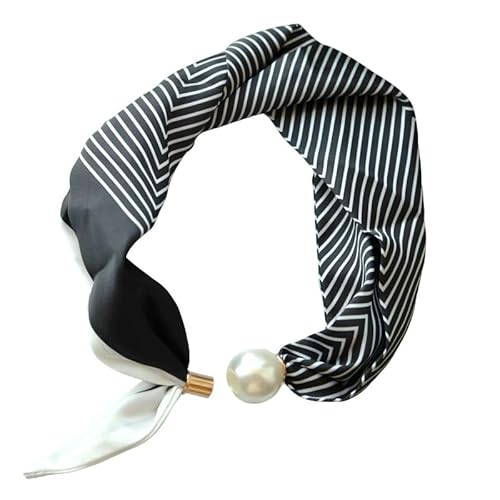 MIFYNN Silk Scarf Choker Necklace for Woman Trendy Black and