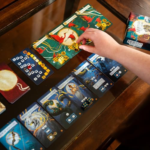 Hercules and The 12 Labors juego de cartas y dados miniatura 7