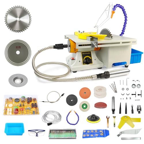 Lapidary Saw for Jewelry and Rock, 110V 750W Lapidary Equipment Mini...