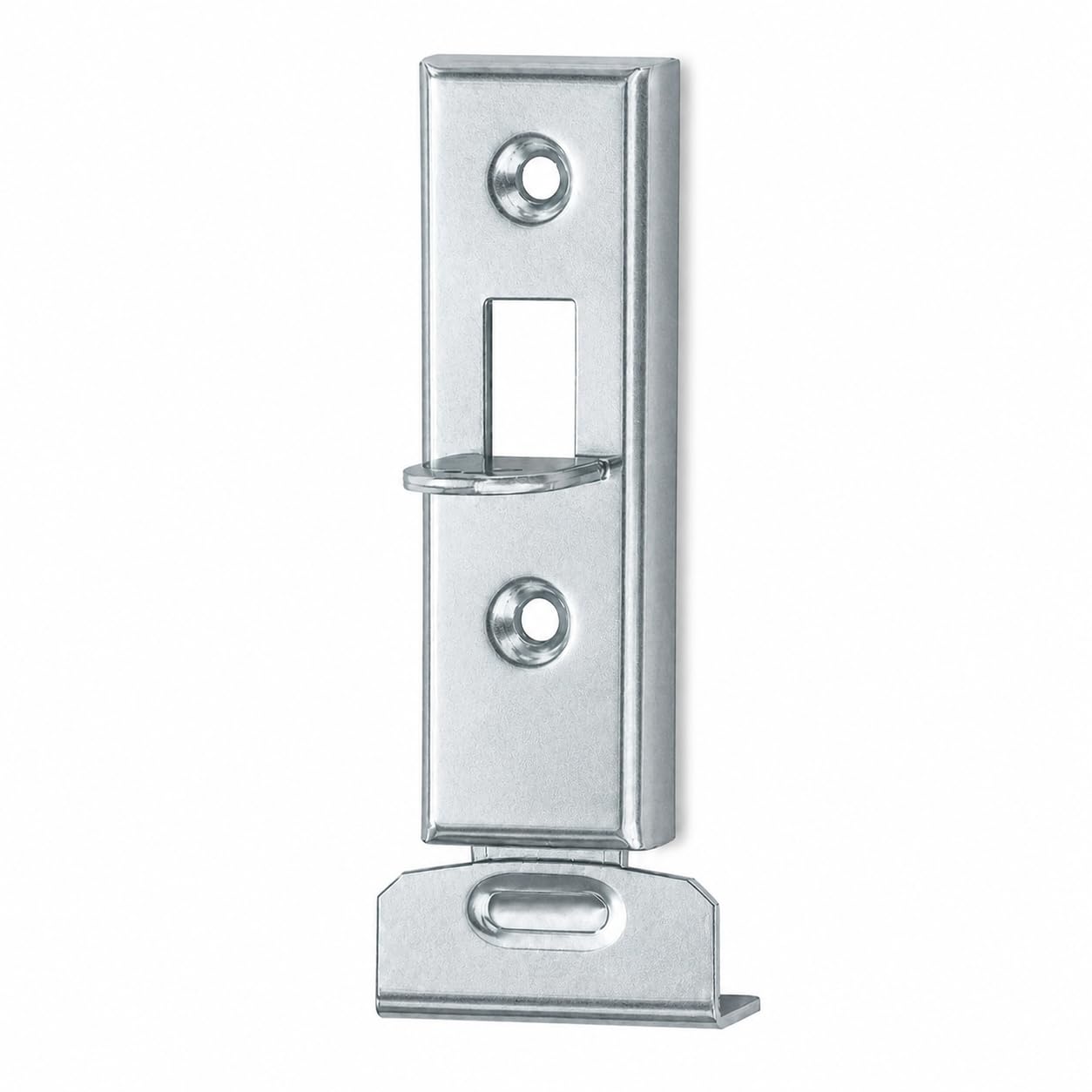 KeyMet Furniture Latch Push Bolt Straight 50 mm Silver Galvanised Small Metal Latch for Cupboard, Furniture, Box, Flap and Drawer (1)