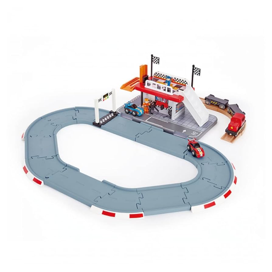 Amazon.co.jp: Hape(ハペ) レーシングサーキットセット E3734
