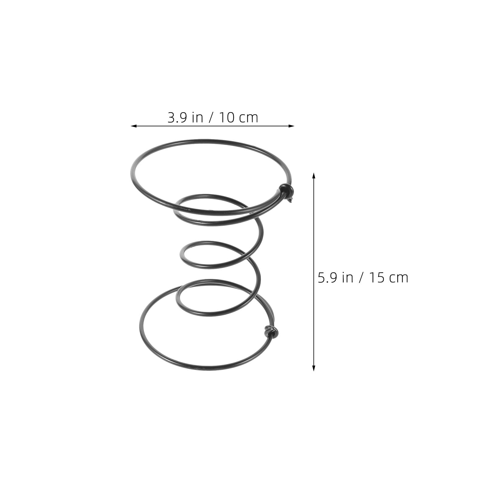 6 Stück Polster Schraubenfedern für Möbel 15cm Doppelkegel Stahl Schwarz