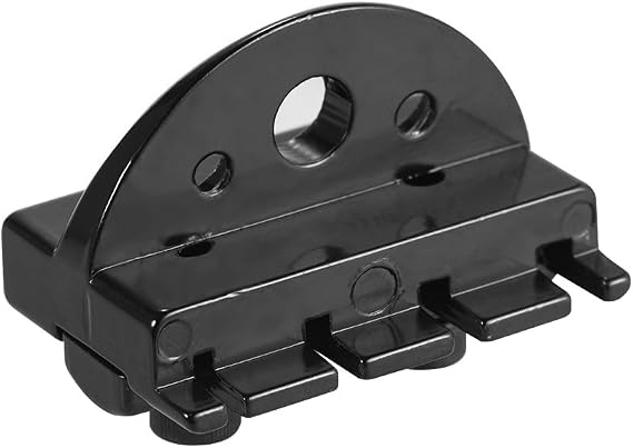 4-String Headless Electric Bass Guitar String Locking Nut Set with 2 Wrench 2 Screw Black