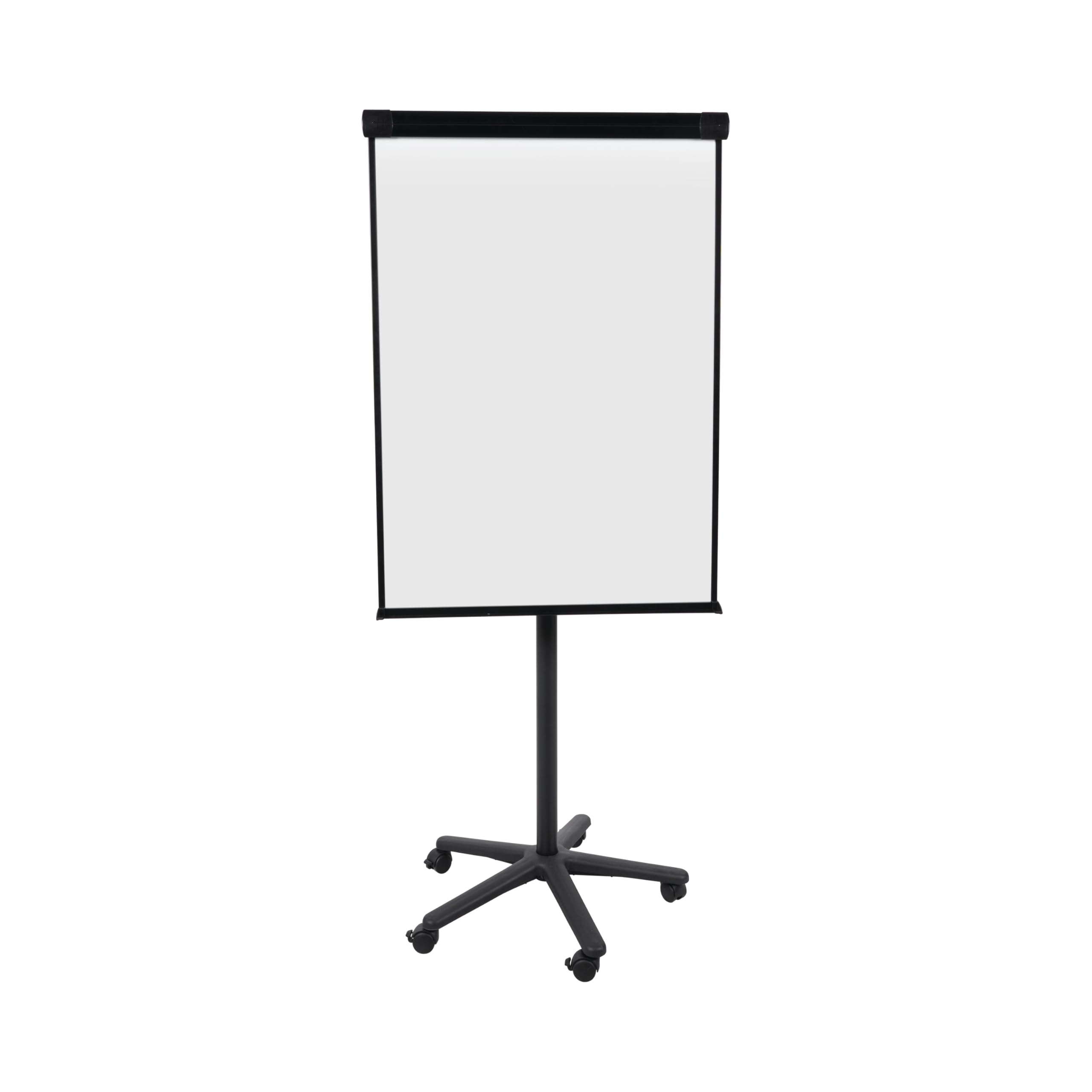 Bi-Office Classic - Mobile Flipchart mit Maya Aluminiumrahmen, Schwarz, 70x100 cm