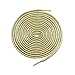 DECKER Gold Round Metallic Glitter shoelaces Colorful Fashion 2 pairs pack for Canvas Boots Sneaker Athletic (GOLD, 36