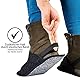 ONVAYA® Handwerkerpantoffel mit Gummiband im Beutel | ABS-Sohle | Museumpantoffel | Überschuh | Gästepantoffel | Schlosspantoffel | Schutzschuh | Filzüberschuhe (2er Set XL-XXL)