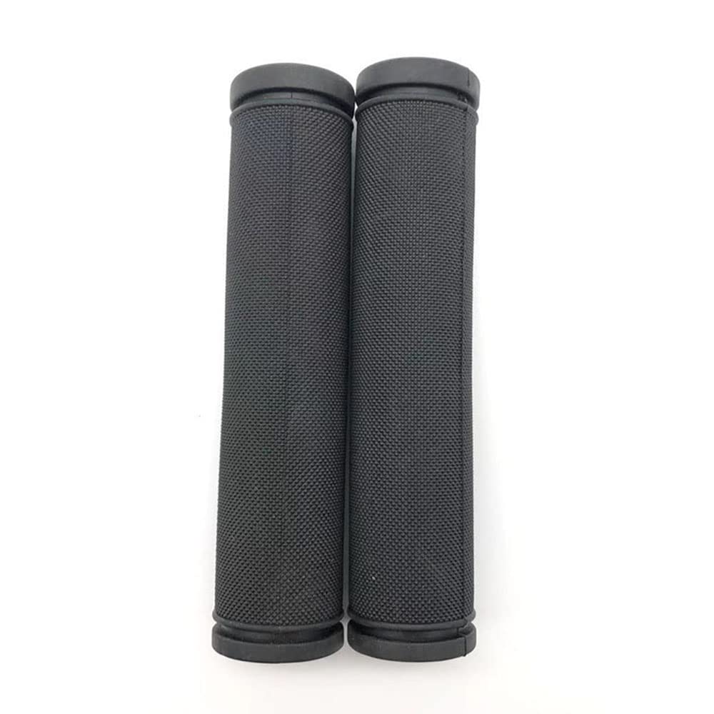 QEWERONE Manopole Bici Lock-On, Design Ergonomiche Antiscivolo, Doppio Bloccaggio In Alluminio, Per Mountain Bike BMX Bici Da Strada, Lunghezza 130mm E 90mm, Nero - 3