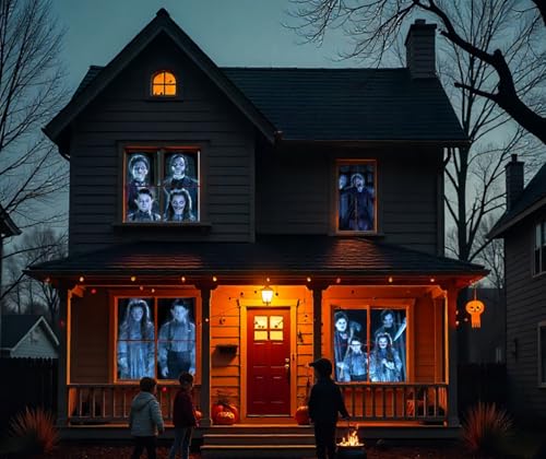 Decoración digital Macabre Manor Halloween DVD con pantallas miniatura 2