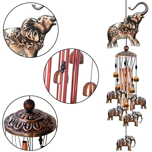 Wind Chimes For Outside,Elephant Gifts For Women, Elephants Decor,Birthday Gift For Mom Grandma, Windchimes Clearance Outdoor,Garden Patio Yard Decorations #TOP6