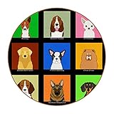 Photo Gallery the buddy dog - sottobicchieri per bevande, 6 pezzi, tappetino protettivo per mobili da tavolo, per bicchieri da vino, tazze, riutilizzabili in ufficio, cucina, bar, 10 cm Photo Gallery the buddy dog - sottobicchieri per bevande, 6 pezzi, tappetino protettivo per mobili da tavolo, per bicchieri da vino, tazze, riutilizzabili in ufficio, cucina, bar, 10 cm