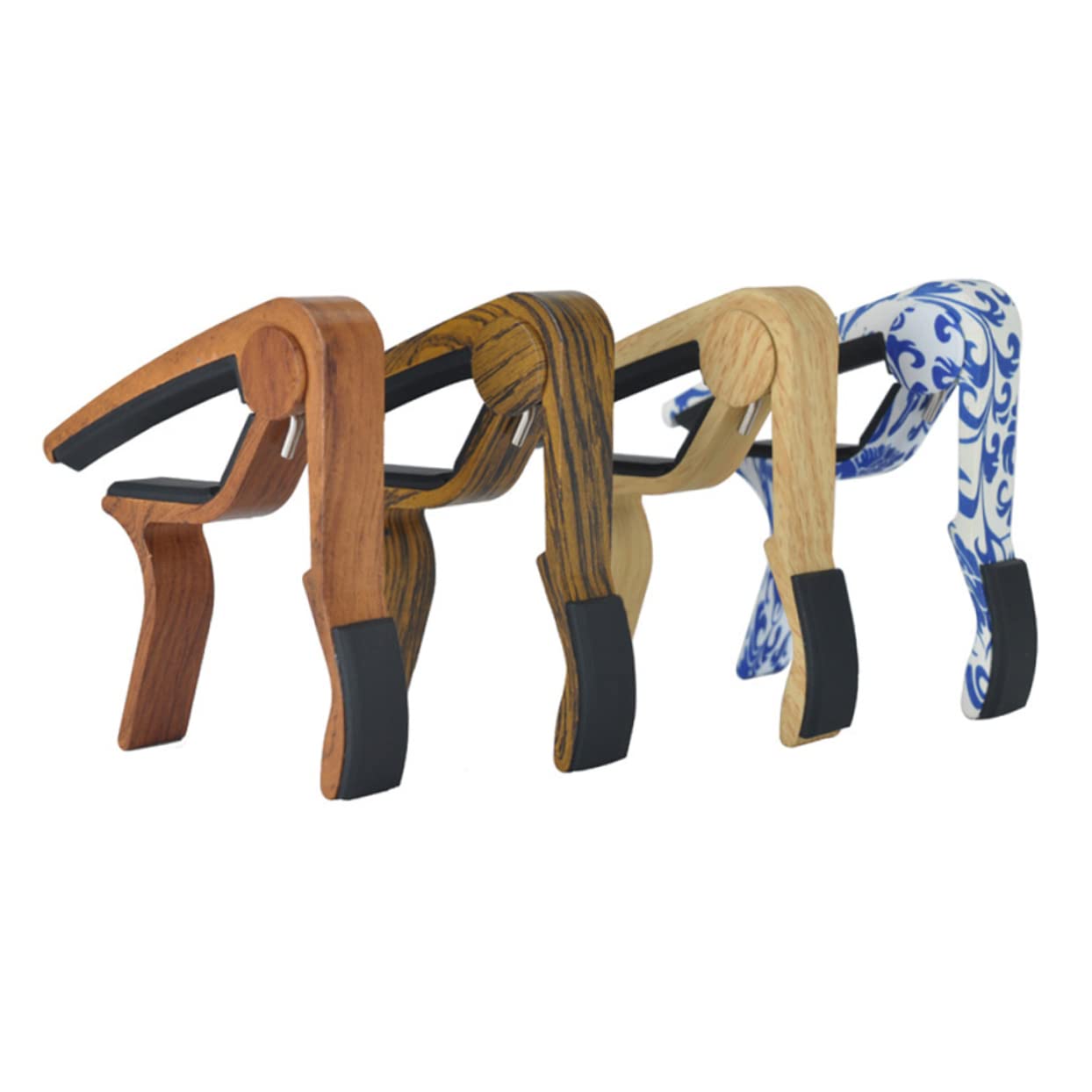 VANZACK Guitar Capo Acoustic Guitar Accessory Rose Wooden Grain for Easy String Holding and Repositioning