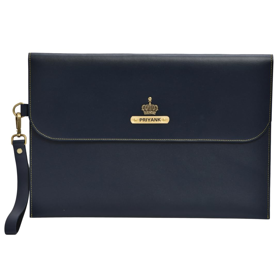 Your Gift Studio Personalised Leather Laptop Cover (15 inches) | for Office Use & Personal Use. Customized Laptop Bag (Blue) (B09Y87MRMV) Amazon Price History, Amazon Price Tracker