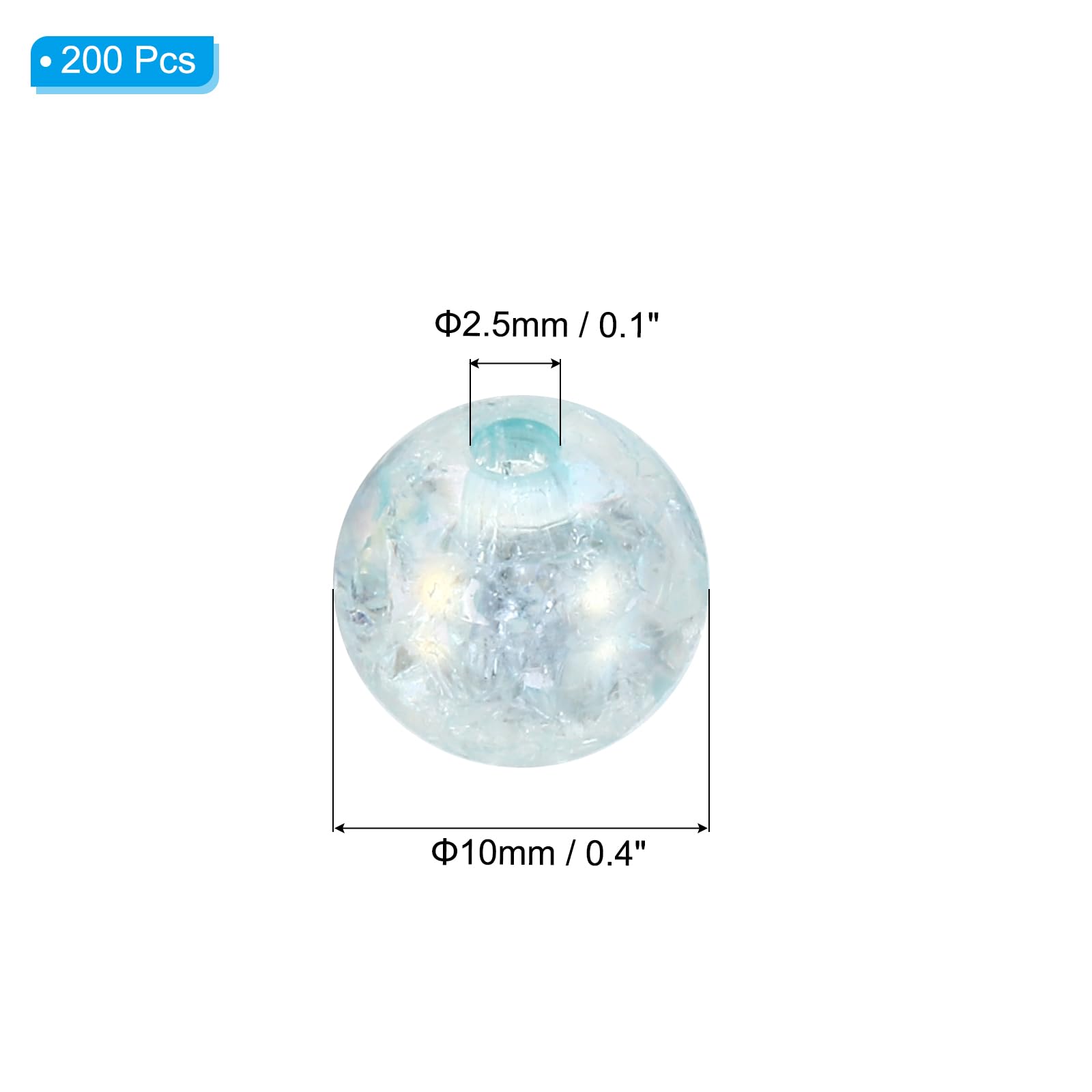 PATIKIL 10mm Acrylic Beads - Image 2