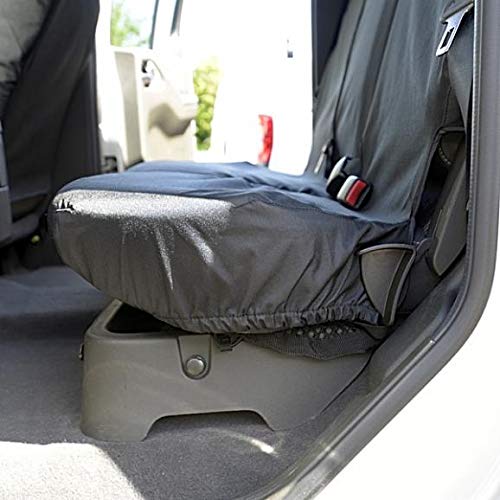 UK Custom Covers SC107BEM Coprisedili Anteriori Impermeabili – Ricamo Gratuito – Per Land Rover Discovery 4 2009-2016 – Nero