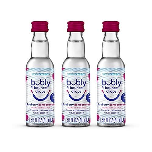 SodaStream bubly bounce Drops, Blueberry Pomegranate Flavor, Pack of 3