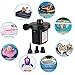 Electric Air Pump, Portable Quick-Fill Air Pump with 3 Nozzles, 110V AC/12V DC, Perfect Inflator/Deflator Pumps for Outdoor Camping, Inflatable Cushions, Air Mattress Beds, Boats, Swimming Ring
