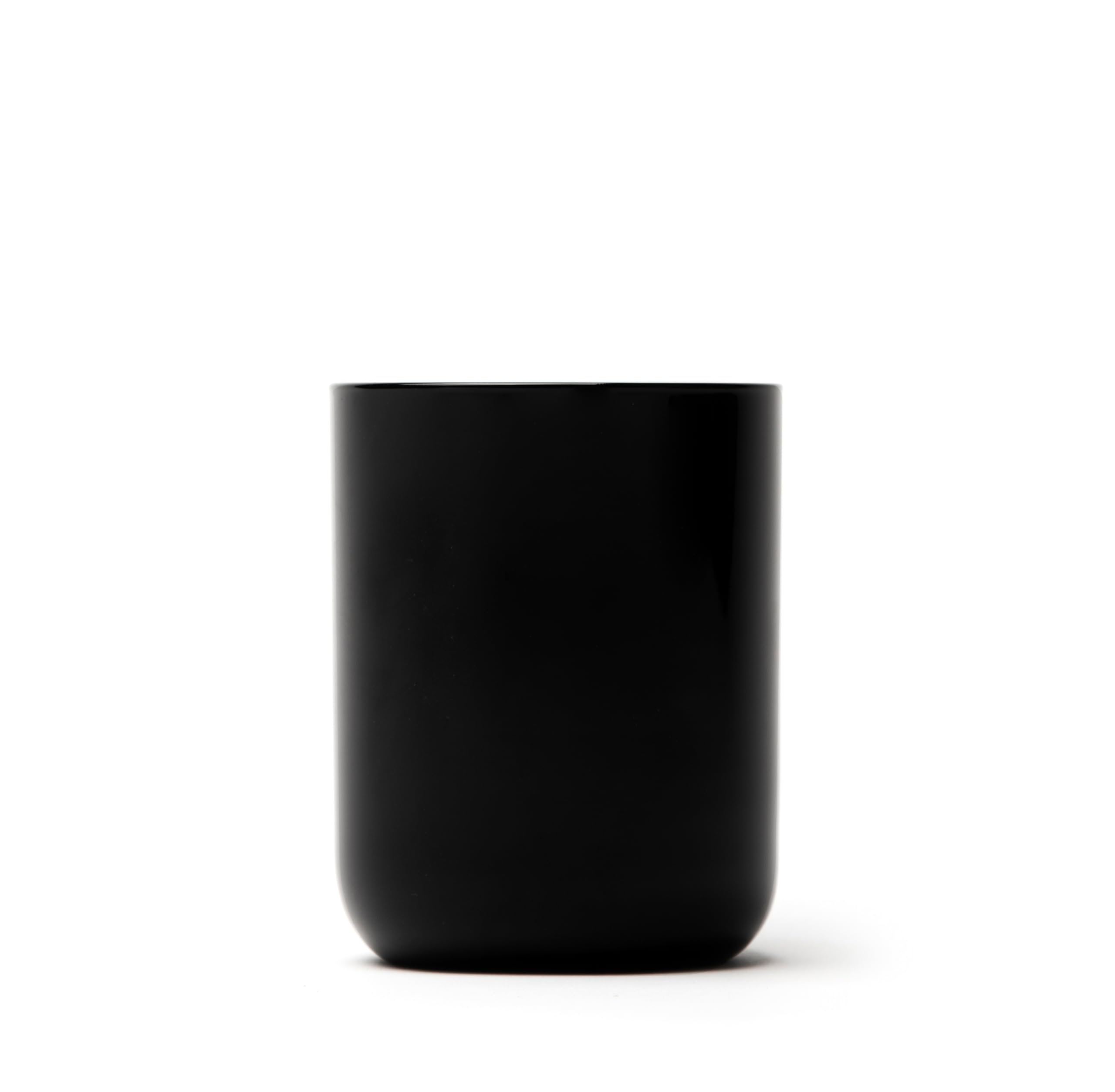 Excelsa Nordic Set of 6 Black Glasses, Sprayed Glass, Capacity 350 ml