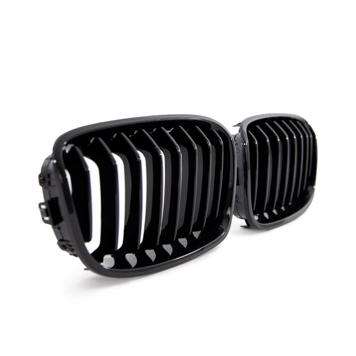 DM Autoteile Set Performance Kühlergrill kompatibel für BMW 1er F20 F21 Bj 11-15 schwarz glanz