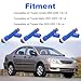 JDMON Fuel Injectors Replacement for Toyota Corolla&Matrix Pontiac Vibe 2005-2008 1.8L Toyota Yaris 2006-2018 1.5L 23250-0D050 23209-22090 84212324 FJ847