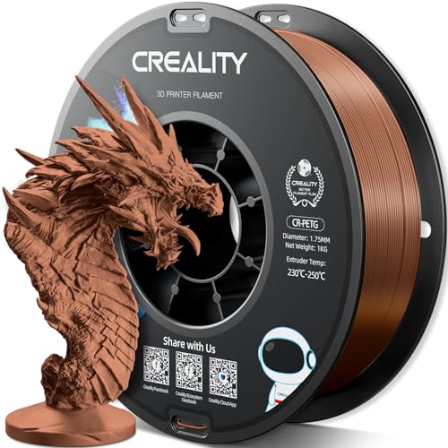 Image of Official CREALITY PETG 3D Printer Filament 1.75mm 1KG (2.2lbs), High Precision Strong Toughness, Odorless Better Flow Moistureproof 3D Printing Ender Filament