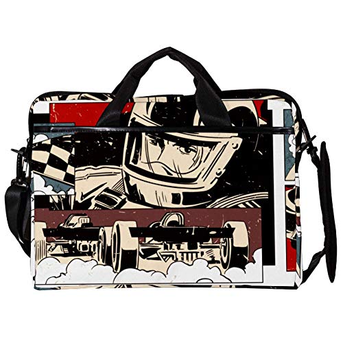 Bolso bandolera Car Racing: protege tu portátil de 14 o 15 pulgadas sin pesar