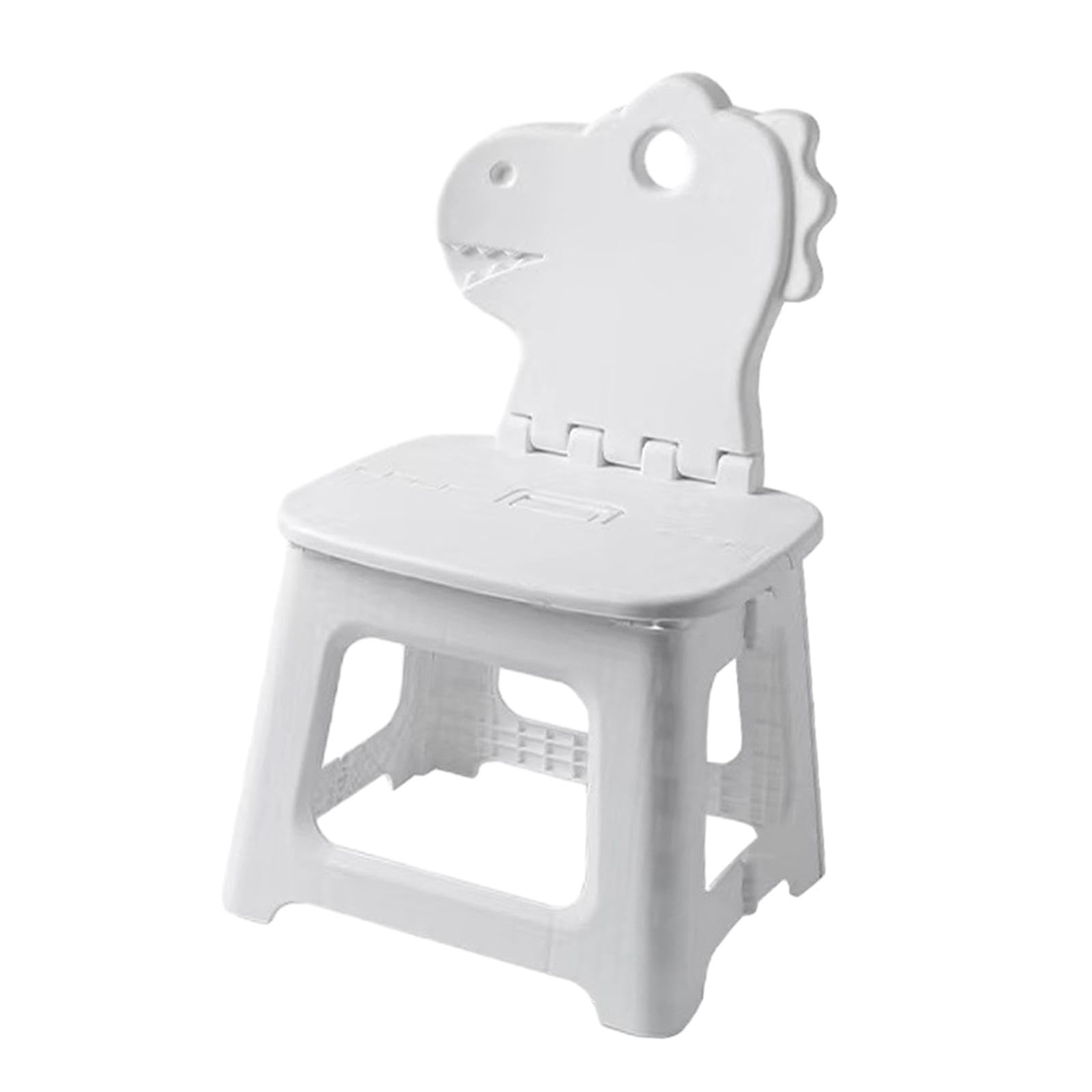 Sharplace Tabouret de salle de bain tabouret pliant avec Support arrière repose-pieds enfants escabeau chaise pliante pour pique-nique salon jardin jardin, dinosaure
