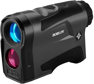 SEESEE.U 650Yards Slope Golf Rangefinder with Pinsensor 6X Magnification Support Vibration and USB Charging Flag Lock Distance Speed Measurement Range Finder LF600AG with Slope (Black)