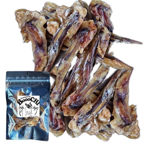 【国産 鶏肉ジャーキー】 BOOOCHI ぶーち 犬のおやつ 長州どり 手羽先の先 骨まで食べられる 小型犬 骨 山口県産 歯磨きガム 代用品としても チャック付き / 100g