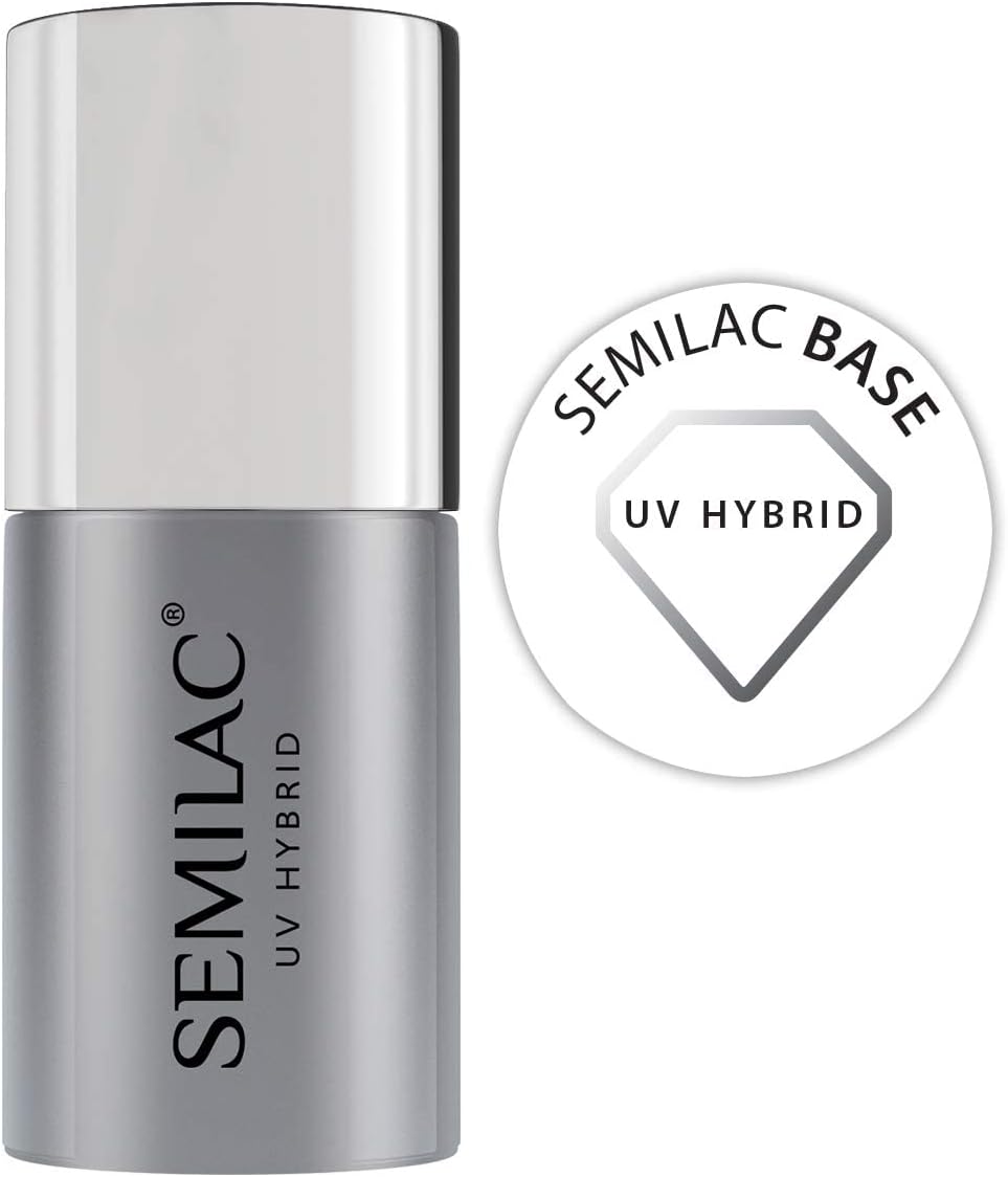 Base Nail Polish | 7 ml | Strengthening UV LED Base Coat Soak Off Gel for Nail Protection | Perfect for Home and Professional Manicure and Pedicure