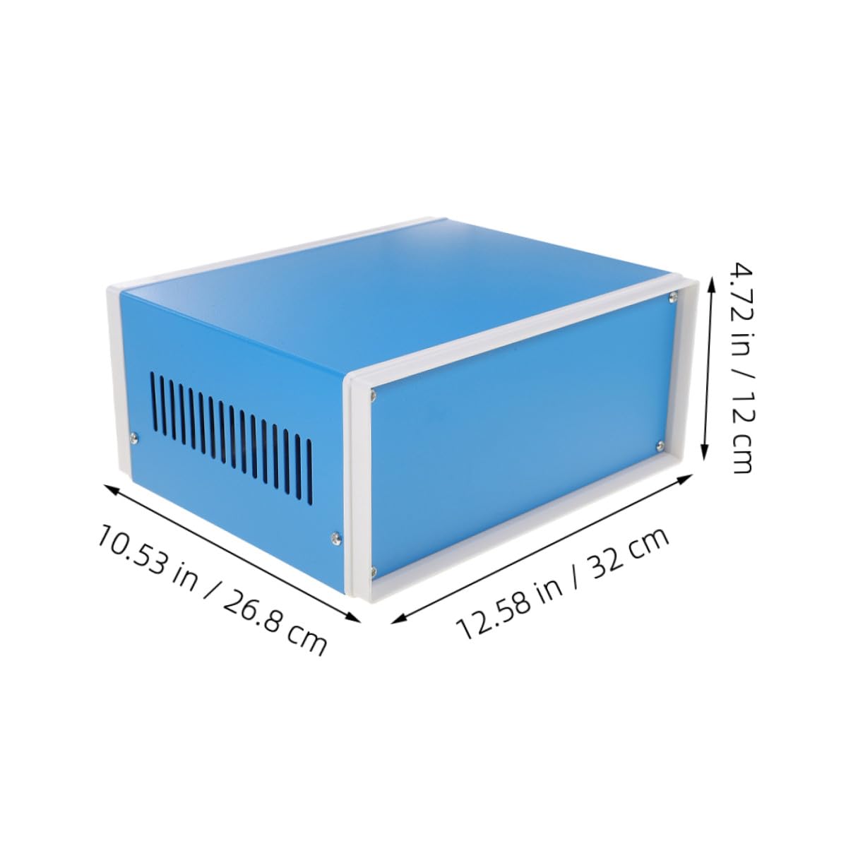 Caja de Conexiones Metálica para Proyectos, Caja de Cerramientos Metálicos Empotrada, Carcasa Electrónica 120x320x268 Mm, Resistente y Duradera, Uso Industrial y Eléctrico, 1 Unidad