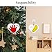 kimitimi Baby Handprint Footprint Keepsake Ornament Kit, Personalized Baby Foot Printing Kit for Newborn Clay Impression Handmade DIY Imagination to Create