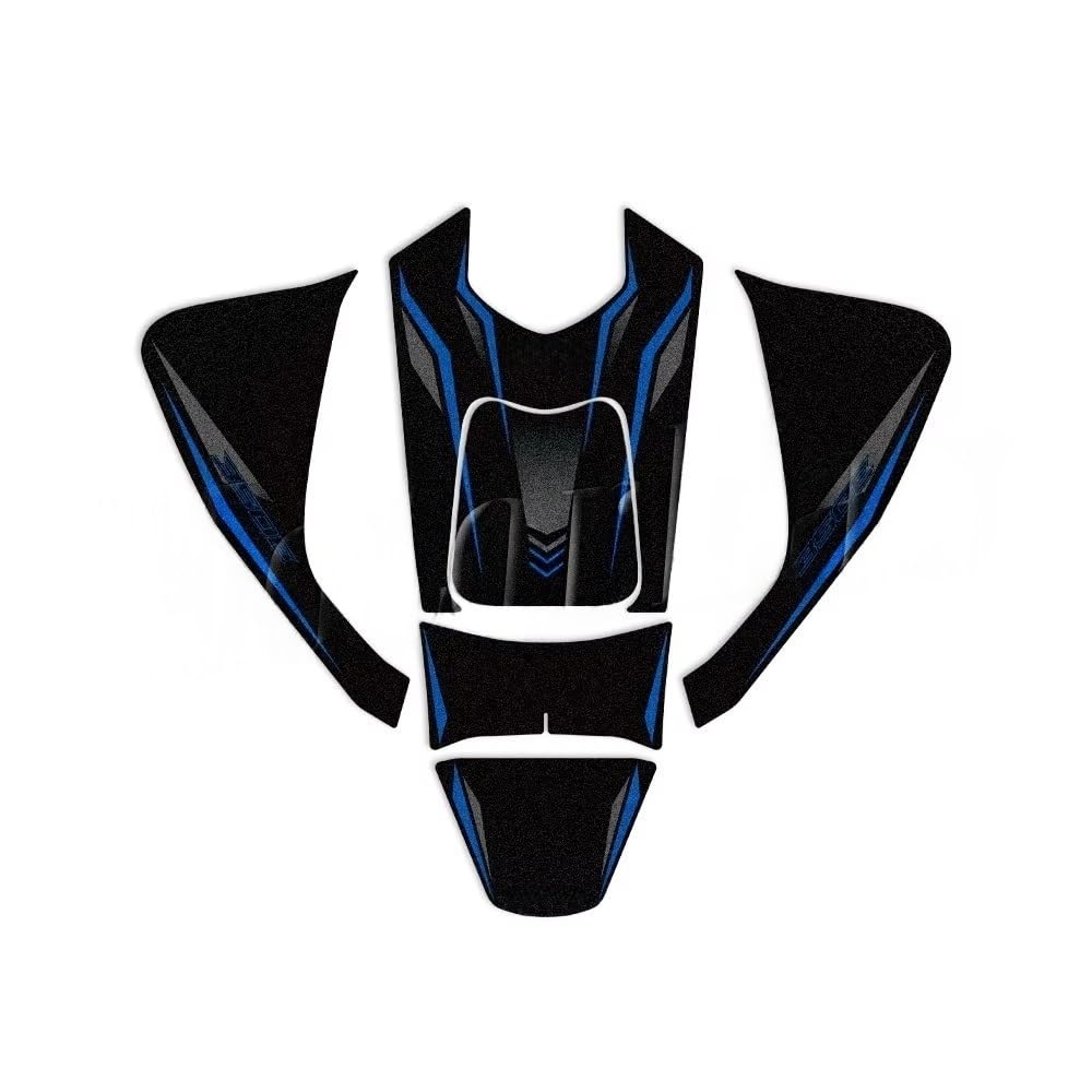 Azsul Blue Motorcycle Tank Pad Stickers Decals Accessories For 350 E For 350E