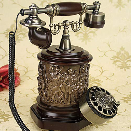 Vintage Antike Telefon Home Phone Altmodische Rotary Festnetz Wohnzimmer Studie Retro Dekoration Home Office Telefon für den Heimgebrauch, Home Office
