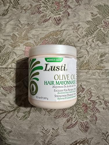 Lusti Olive Oil Hair Mask Mayonnaise Rejuvenate Hair & Scalp - Repair Dry and Damaged Hair & Increase Moisture in Natural Hair image 2
