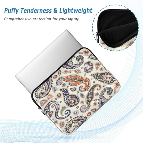 Funda para portátil 13-14 pulgadas impermeable con patrón Paisley miniatura 5