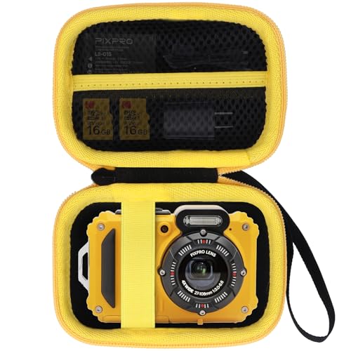 RIYADAone Dur Étui de Protection pour Kodak Pixpro WPZ2 Caméra Digitale (Noir + Jaune)
